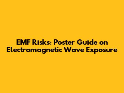 EMF Risks: Poster Guide on Electromagnetic Wave Exposure