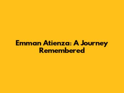 Emman Atienza: A Journey Remembered