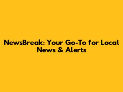 NewsBreak: Your Go-To for Local News & Alerts