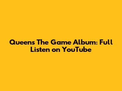 Queen's 'The Game' Album: Full Listen on YouTube