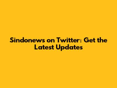 Sindonews on Twitter: Get the Latest Updates