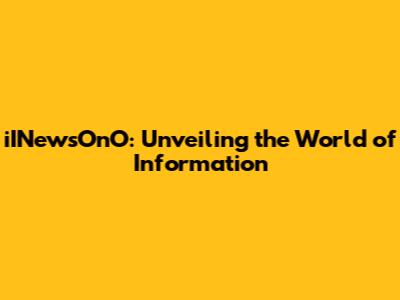 iINewsOnO: Unveiling the World of Information